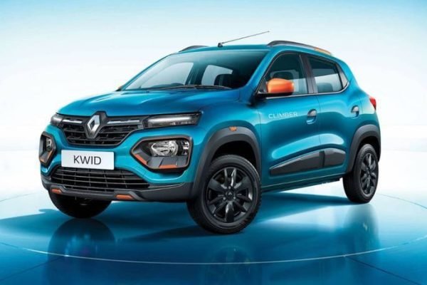 Beautiful blue coloured car of Renault kwid
